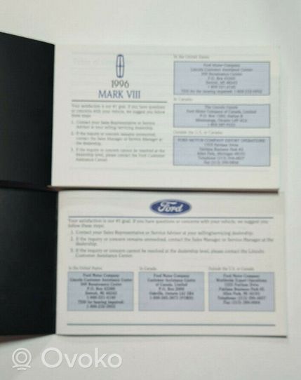 Lincoln Mark VIII User manual 