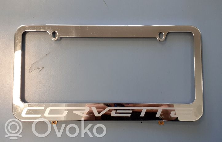 Plaque D'immatriculation Décorative Chevrolet – Noire En Aluminium – Pour L'avant Du Véhicule