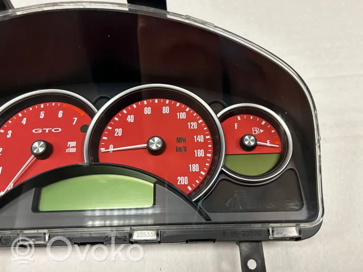 Pontiac GTO Compteur de vitesse tableau de bord 92123211