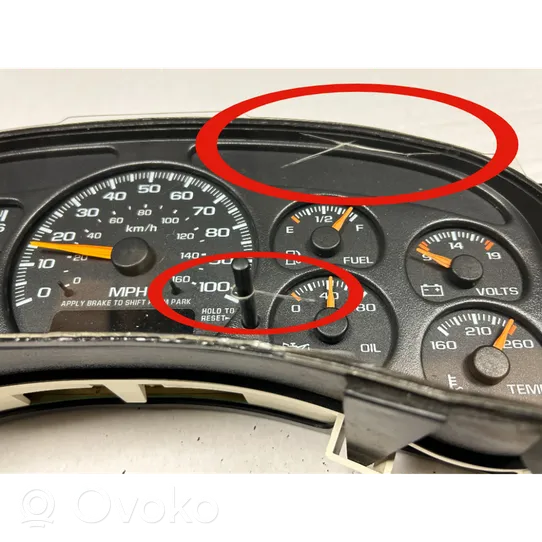 Chevrolet Tahoe Speedometer (instrument cluster) 16227347