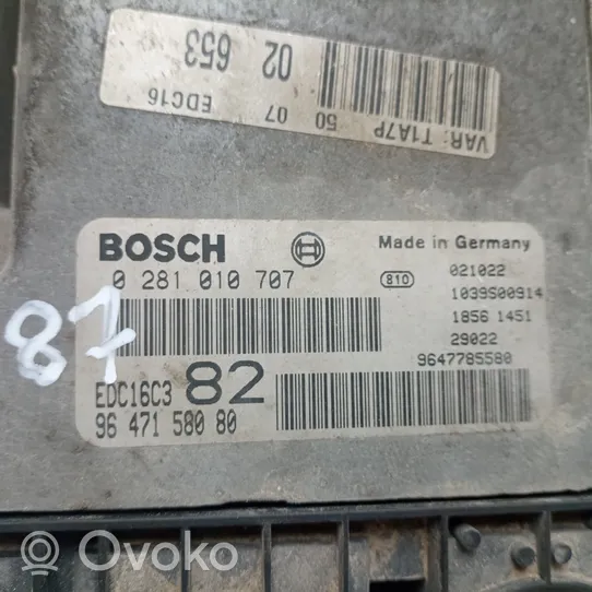 Opel Monterey Variklio valdymo blokas 0281010707