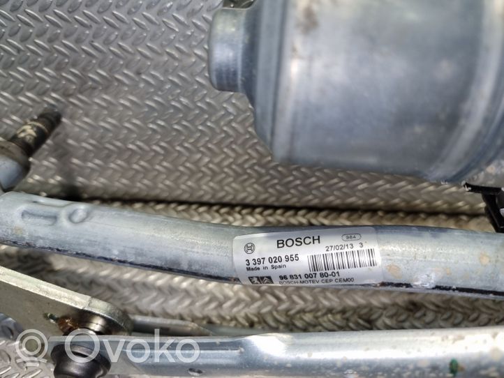 Peugeot Partner Mechanizm i silniczek wycieraczek szyby przedniej / czołowej 968310078001