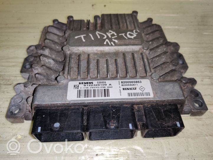 Nissan Tiida C11 Sterownik / Moduł ECU S122326109A