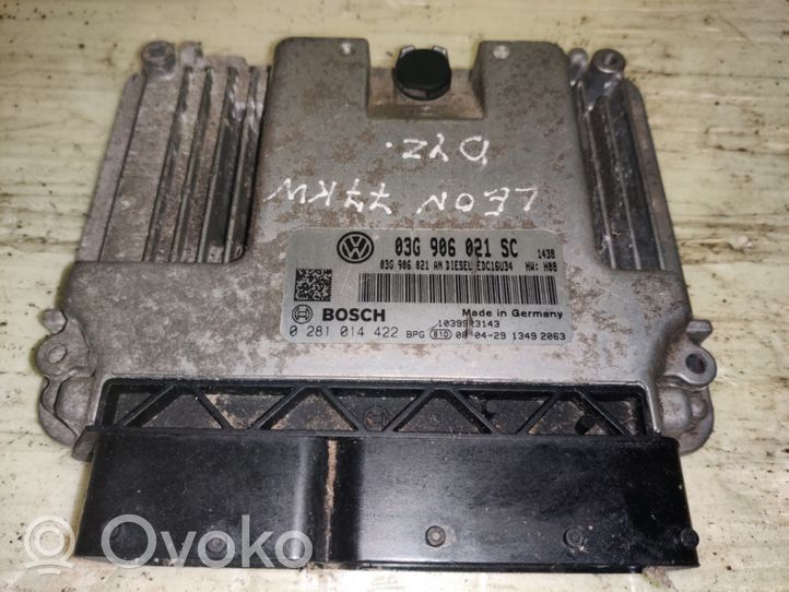 Seat Leon (1P) Sterownik / Moduł ECU 03G906021SC