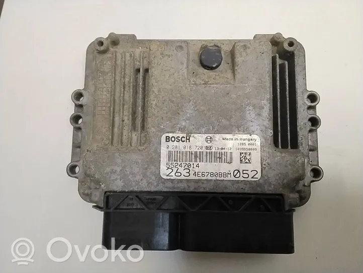 Fiat Doblo Kit calculateur ECU et verrouillage 55247014