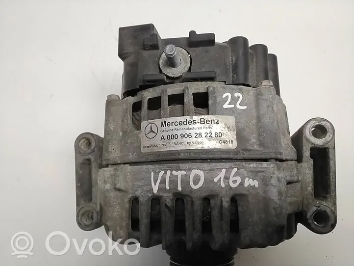 Mercedes-Benz Vito Viano W447 Generatore/alternatore A0009062822