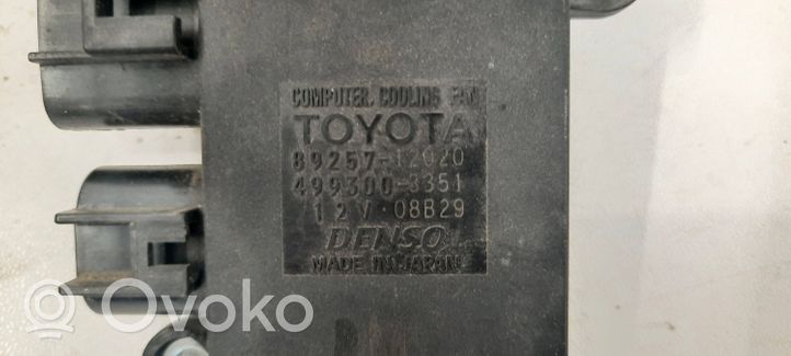 Toyota Yaris Module de commande de ventilateur 8925712020