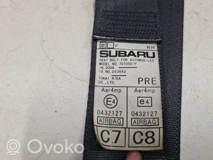 Subaru Outback Ceinture de sécurité avant 7Q7050P