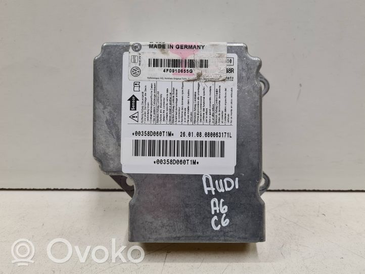 Audi A6 S6 C6 4F Oro pagalvių valdymo blokas 4F0910655G