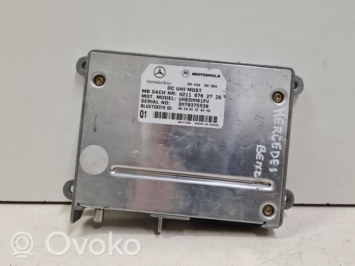 Mercedes-Benz C W203 Module unité de contrôle Bluetooth A2118702726