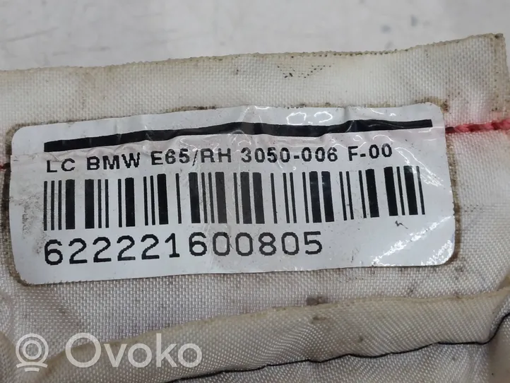 BMW 7 E65 E66 Stogo oro pagalvė (užuolaida) 85701101405A