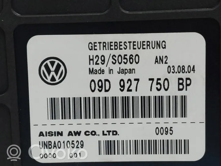 Volkswagen Touareg I Pavarų dėžės valdymo blokas 09D927750BP