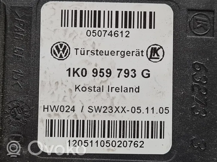 Volkswagen PASSAT B6 Priekinis varikliukas langų pakėlėjo 1K0959793G