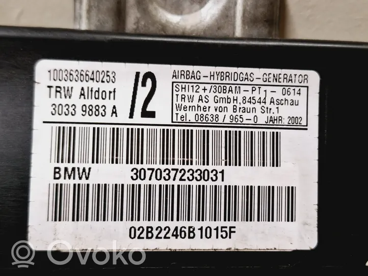 BMW X5 E53 Poduszka powietrzna Airbag drzwi przednich 307037233031