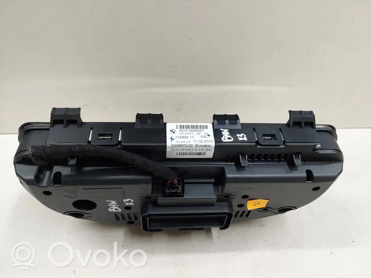 BMW X3 F25 Tachimetro (quadro strumenti) 17649411