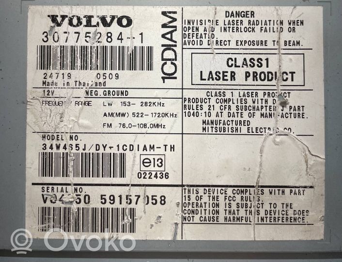 Volvo V50 Panel / Radioodtwarzacz CD/DVD/GPS 59157058