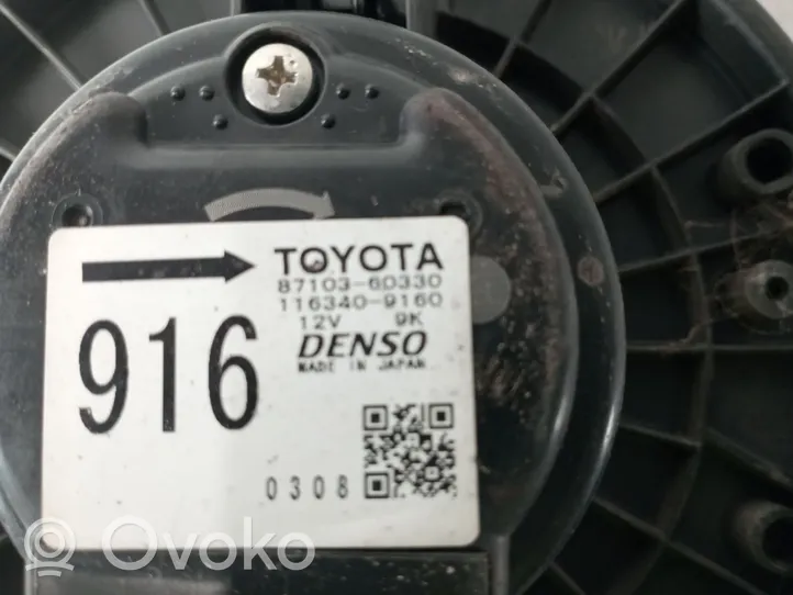 Toyota Land Cruiser (J200) Pulseur d'air habitacle 8710360330