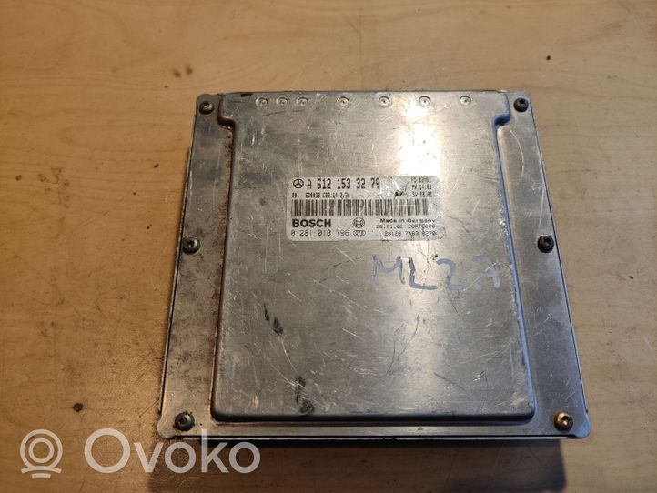 Mercedes-Benz ML W163 Calculateur moteur ECU A6121533279