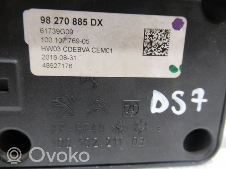 Citroen DS7 Crossback Lewarek zmiany biegów / dolny 98270885DX