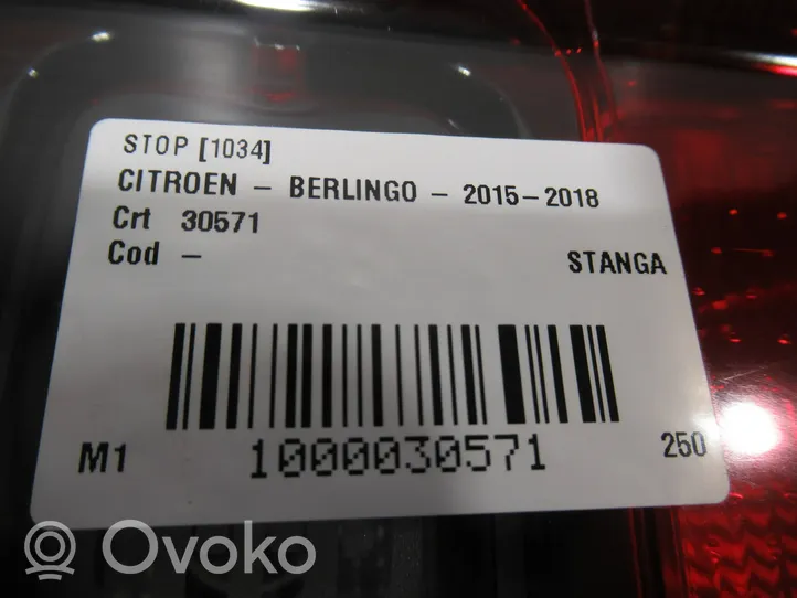 Citroen Berlingo Takaluukun takavalot 