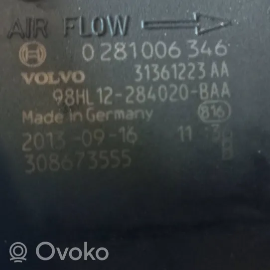 Volvo S60 Gaisa plūsmas mērītājs 31361223