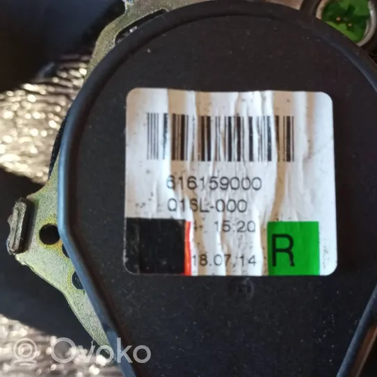 Volvo V60 Pas bezpieczeństwa fotela tylnego 616159000