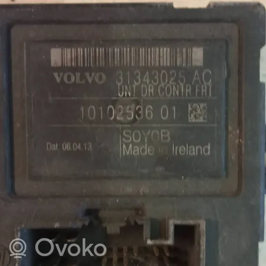 Volvo S80 Oven ohjainlaite/moduuli 31343025AC
