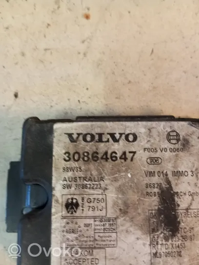 Volvo S40, V40 Moduł / Sterownik immobilizera 30864647