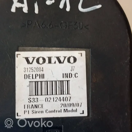 Volvo S40 Alarm system siren 31252084