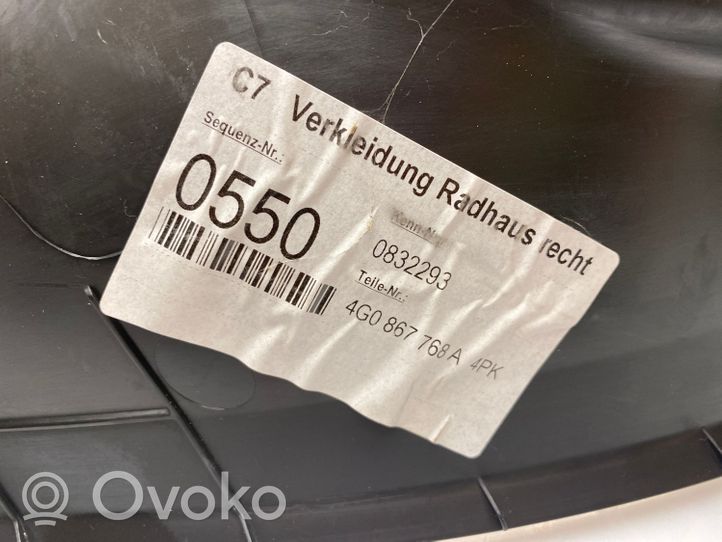 Audi A6 C7 Osłona boczna fotela tylnego 4G0867768A