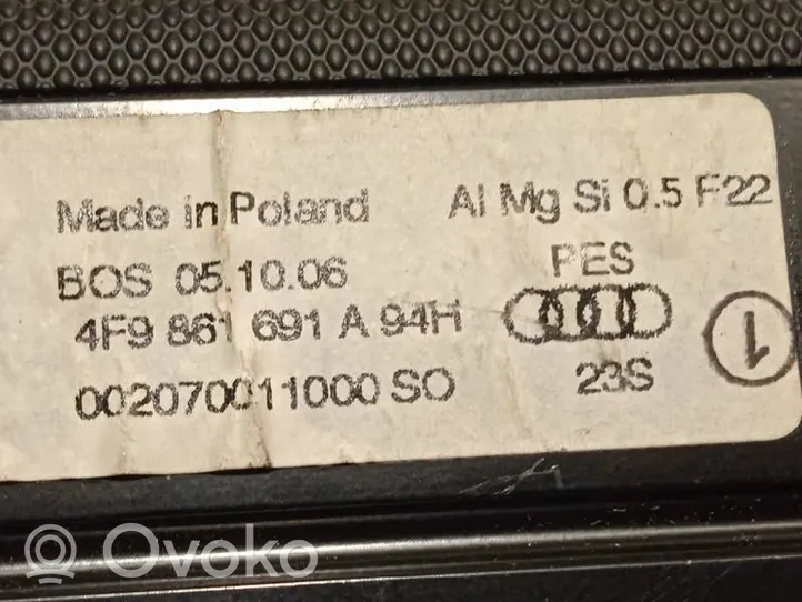 Audi A6 C7 Półka tylna bagażnika 4F9861691A