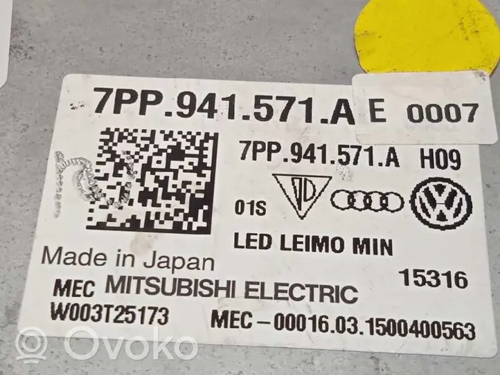 Volkswagen Polo V 6R Modulo di controllo ballast LED 7PP941571AE