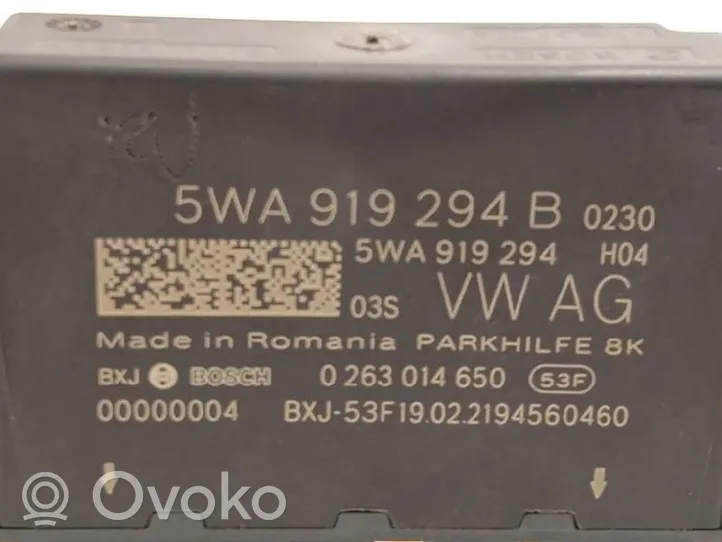 Skoda Octavia Mk4 Muut ohjainlaitteet/moduulit 5WA919294B