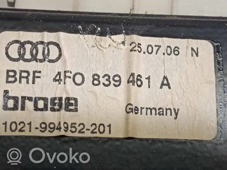 Audi A6 S6 C6 4F Mécanisme manuel vitre arrière 4F0839461A
