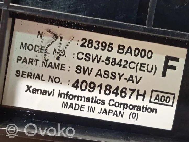 Nissan Primera Monikäyttöinen ohjauskytkin/nuppi 28395BA000