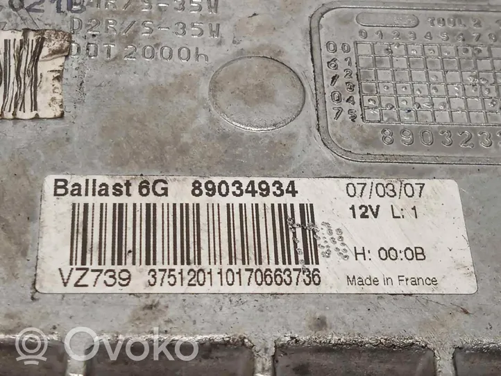 Opel Vectra C Ksenona vadības bloks 89034934