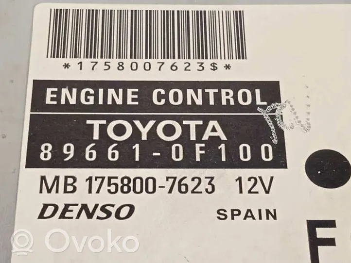 Toyota Corolla Verso AR10 Moottorin ohjainlaite/moduuli 896610F100