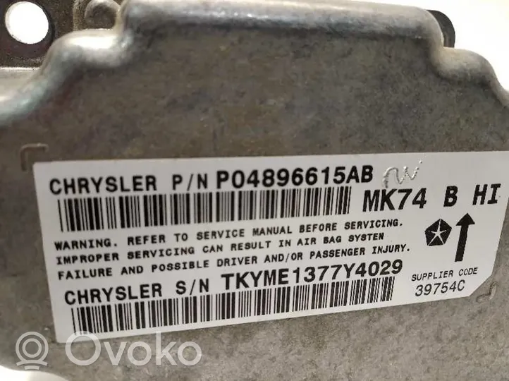 Jeep Patriot Turvatyynyn ohjainlaite/moduuli P04896615AB