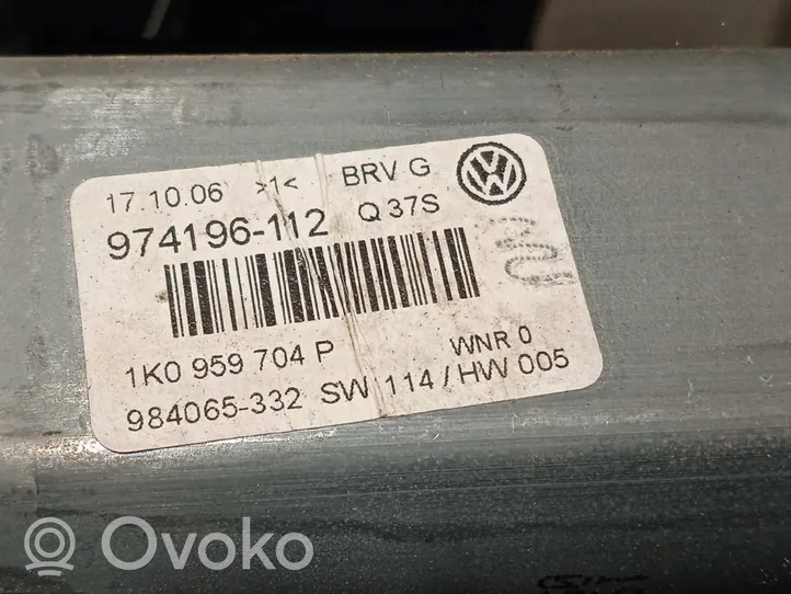 Volkswagen Passat Alltrack Elektryczny podnośnik szyby drzwi tylnych 1K0959704P