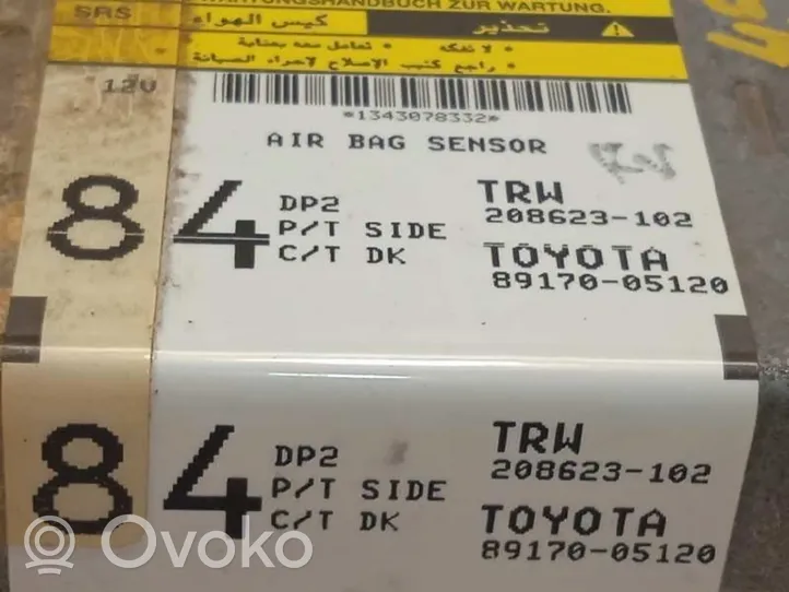 Toyota Avensis T220 Oro pagalvių valdymo blokas 8917005120