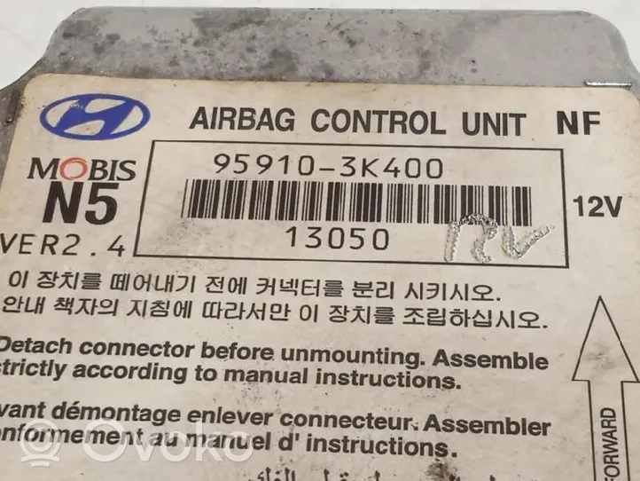 Hyundai Sonata Oro pagalvių valdymo blokas 959103K400
