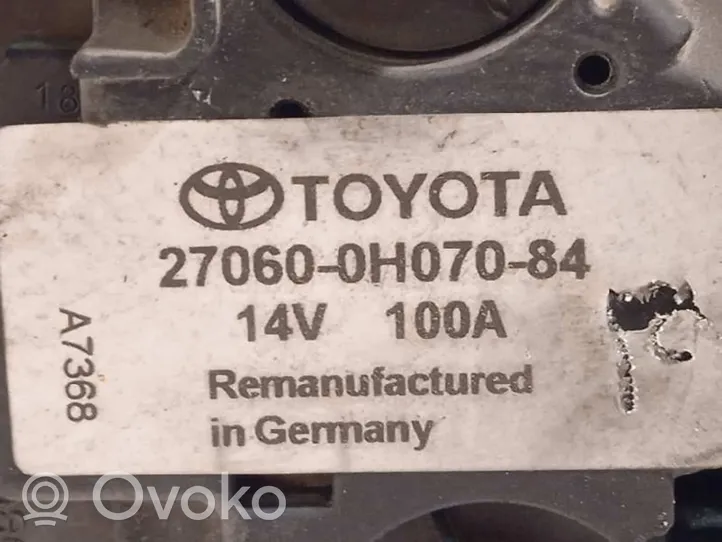 Toyota Avensis T250 Generatore/alternatore 270600H070