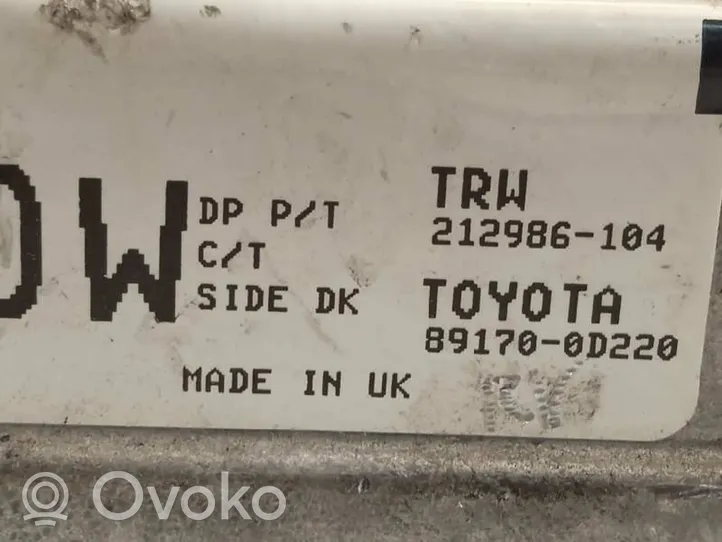 Toyota Yaris Oro pagalvių valdymo blokas 891700D220