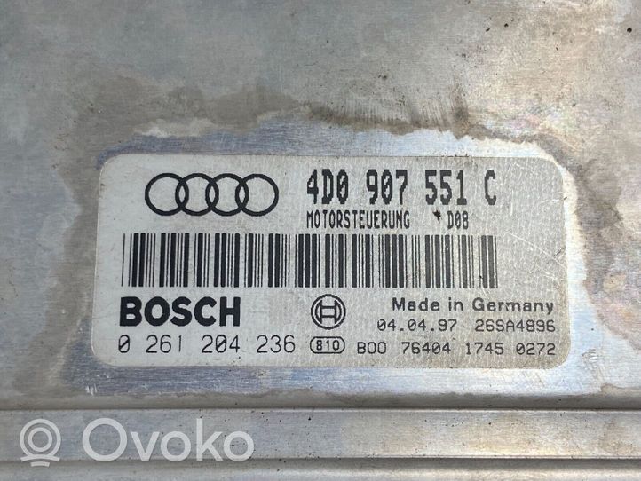 Audi A8 S8 D2 4D Centralina/modulo del motore 0261204236
