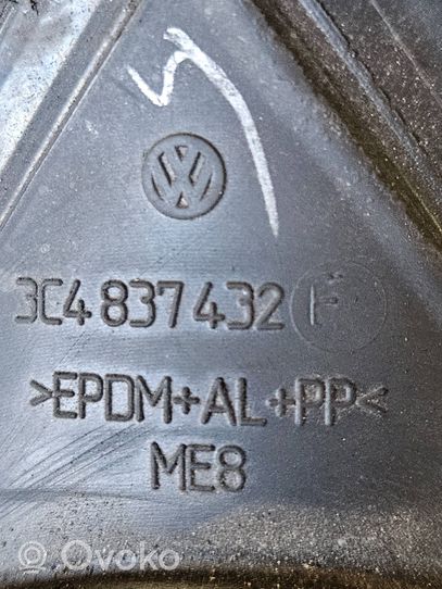 Volkswagen PASSAT B6 Etuoven ikkunalasin kumitiiviste 3C4837432F