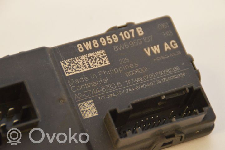 Audi A5 Sterownik / Moduł elektrycznej klapy tylnej / bagażnika 8W8959107B