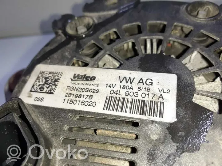 Audi Q5 SQ5 Generaattori/laturi 04L903017A