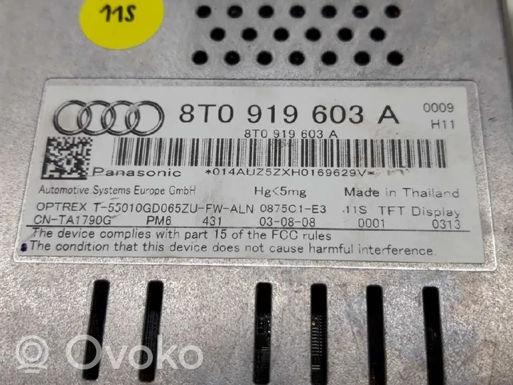 Audi A4 Allroad Wyświetlacz Head Up 8T0919603A