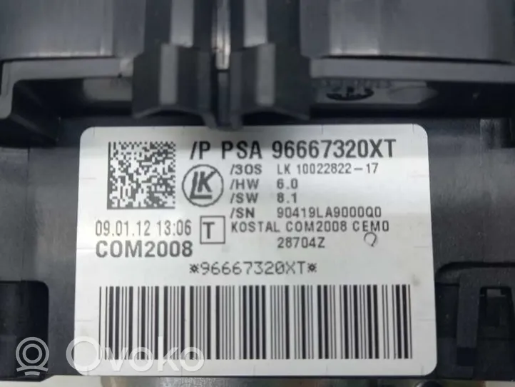 Peugeot 5008 Interrupteur d'éclairage de la cabine dans le panneau 96773911ZP
