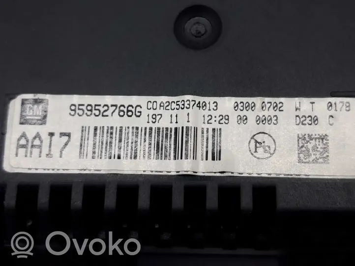 Chevrolet Cruze HUD-näyttö 95952766G